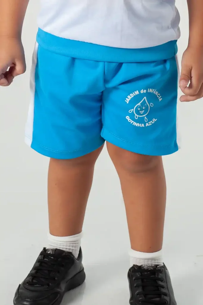JIGA – Bermuda Escolar Gotinha Azul