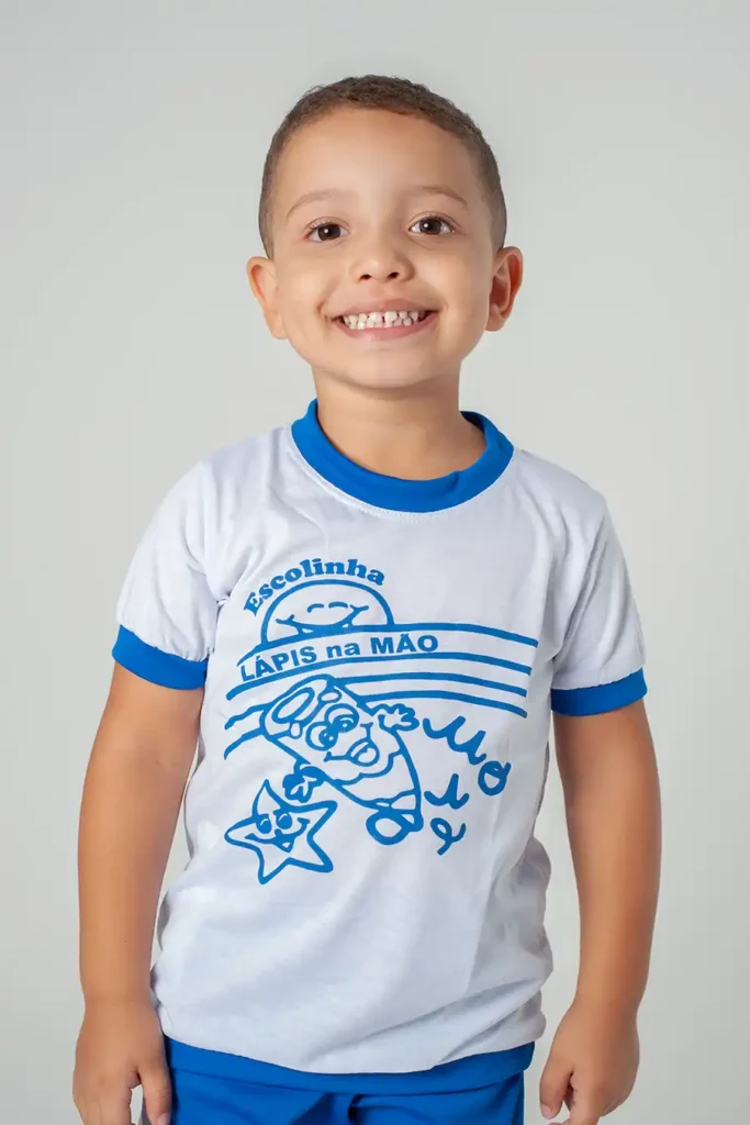 ELM – Camisa com Manga Escolar Lápis na Mão