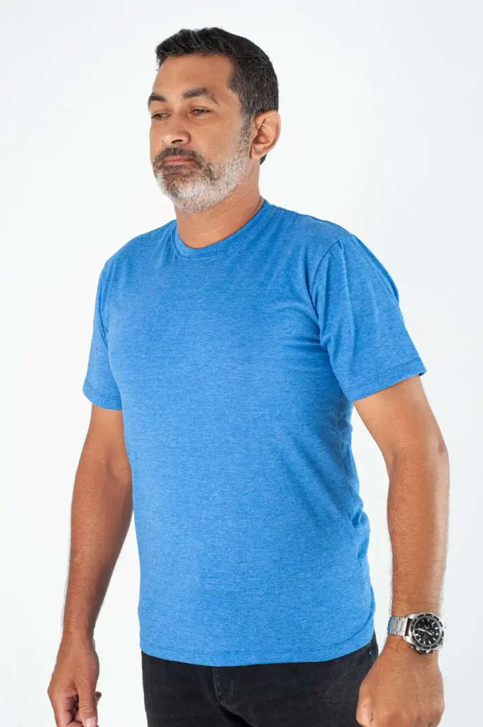 Camiseta Básica Lisa PA Estonada Azul Royal